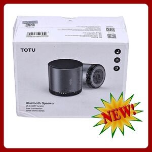 TOTU Small Dome Bluetooth Speaker Wireless 5.0 Gray Aviation Aluminum TWS Stereo